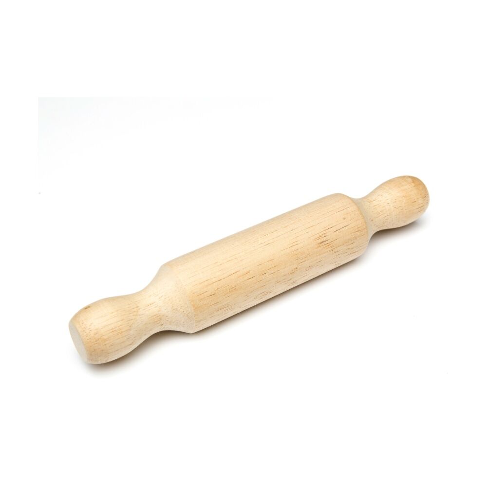 3PK Educational Colours Wooden Rolling Pin 225mm Modelling Tool Kids Art 3y+