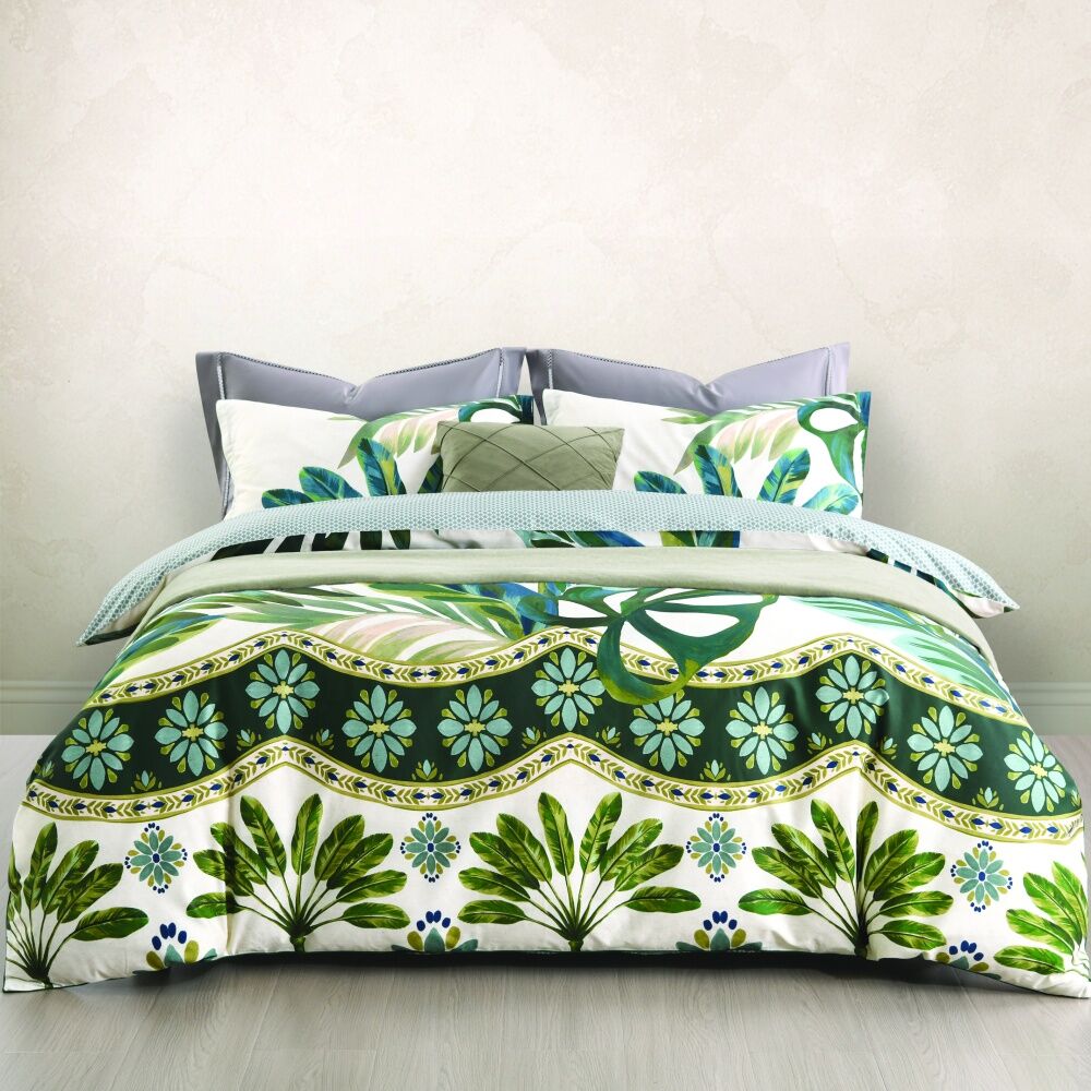 3pc Bas Phillips Quilt Cover & Pillowcases Bedding Set Marrakesh