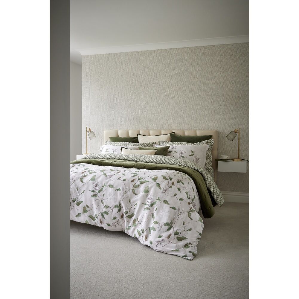 Christy Magnolia Duvet/Quilt Cover Set Cotton Sateen Multicoloured