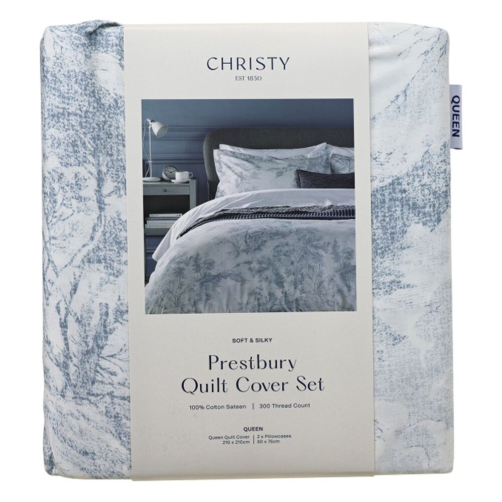 Christy Prestbury Duvet/Quilt Cover Set Cotton Sateen Multicoloured