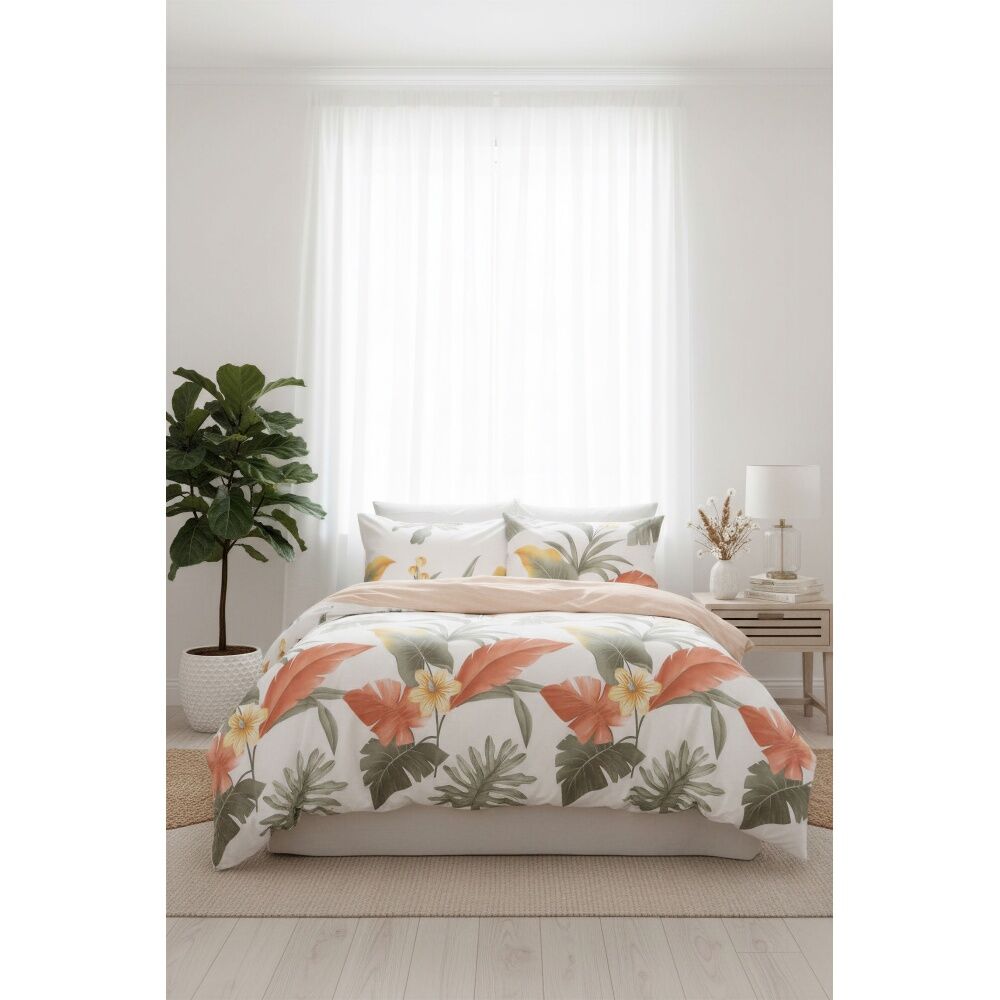 Odyssey Living Coraline Duvet/Quilt Cover Set Cotton Home Bedding Multicoloured