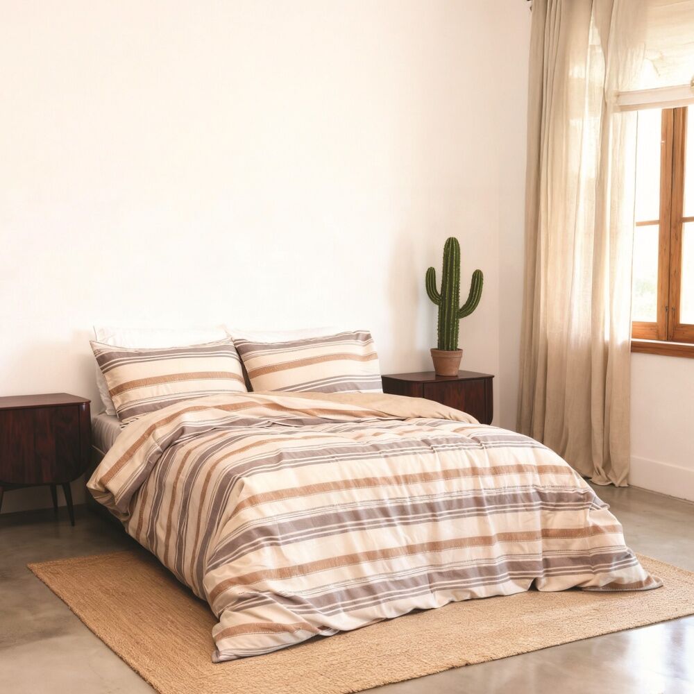 Odyssey Living Blake Duvet/Quilt Cover Set Cotton Home Bedding Multicoloured