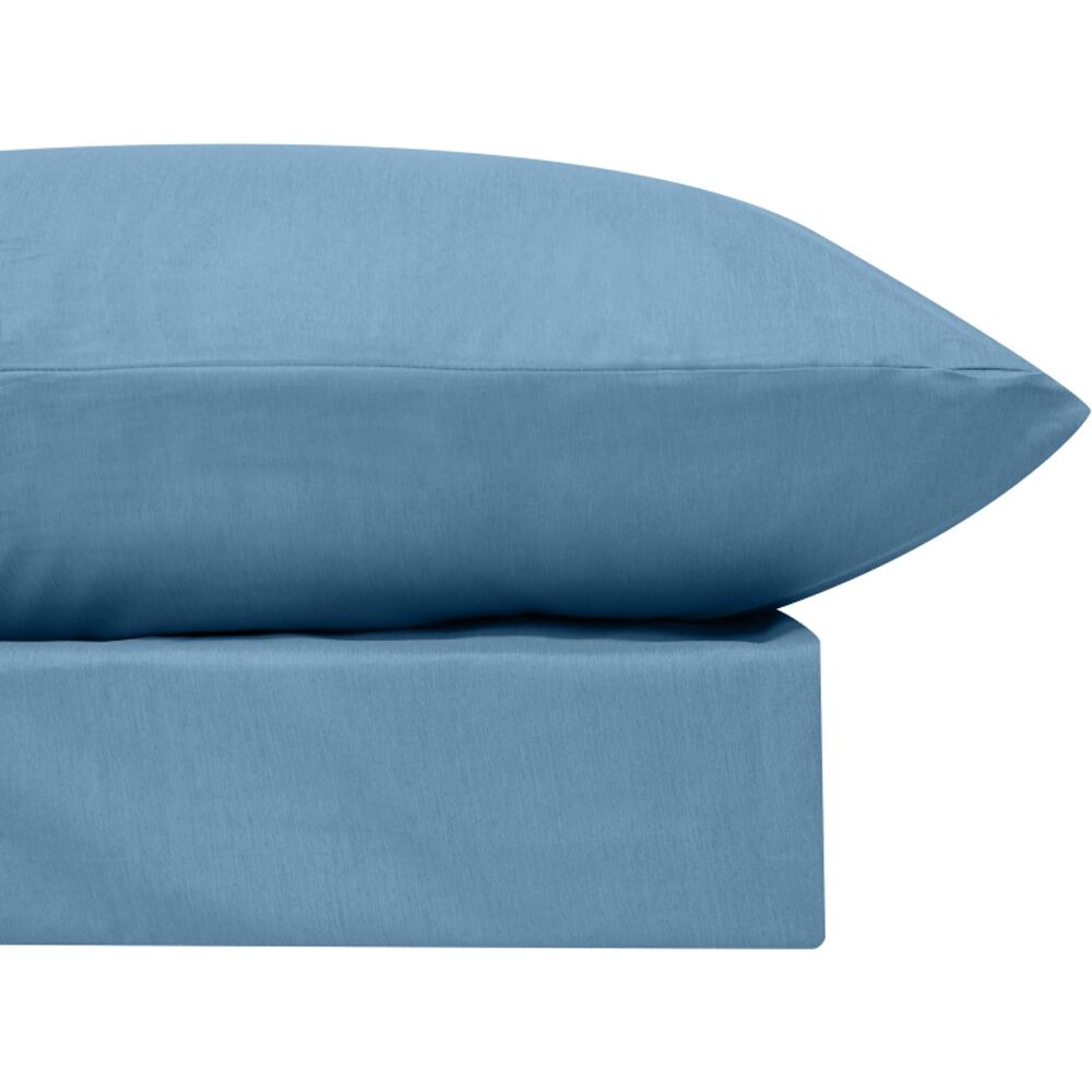Odyssey Living Bamboo Blend Home Bedding Sheet Set w/Pillowcase Sterling Blue