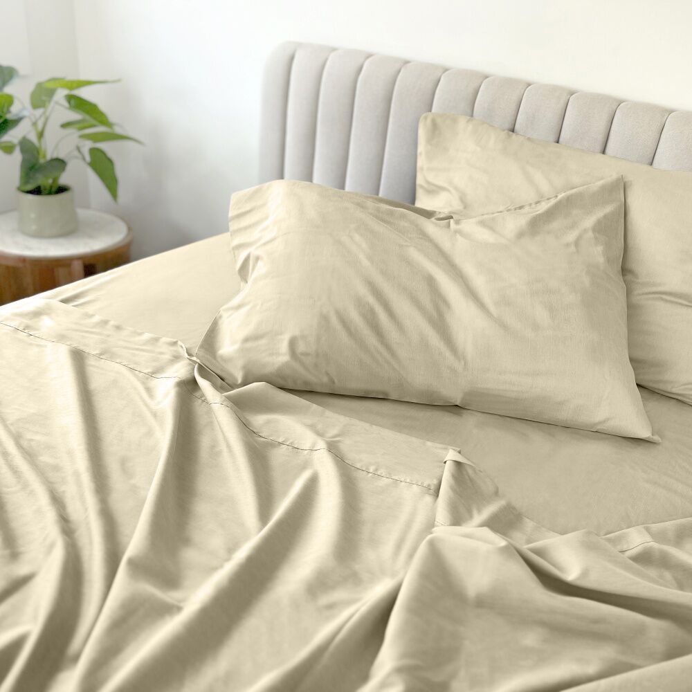 Odyssey Living Bamboo Blend Home Bedding Sheet Set w/Pillowcase Beach