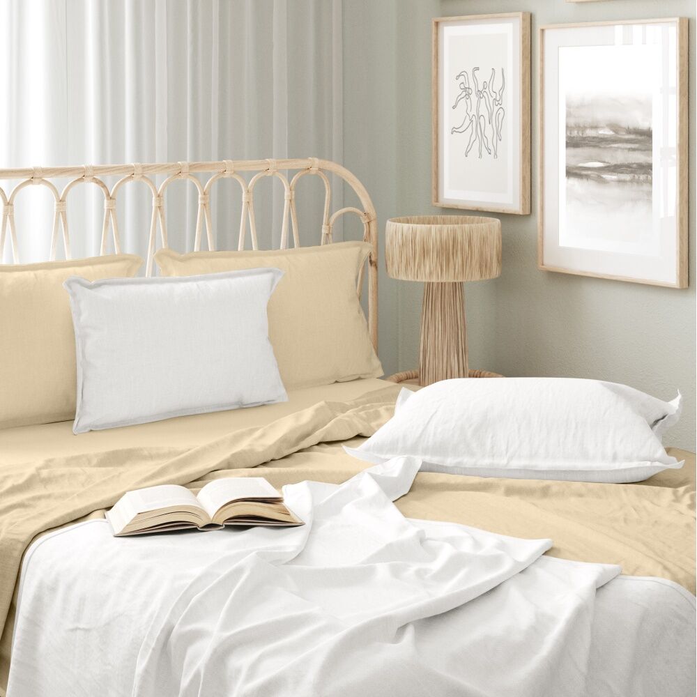 Odyssey Living Bamboo Blend Home Bedding Sheet Set w/Pillowcase Beach