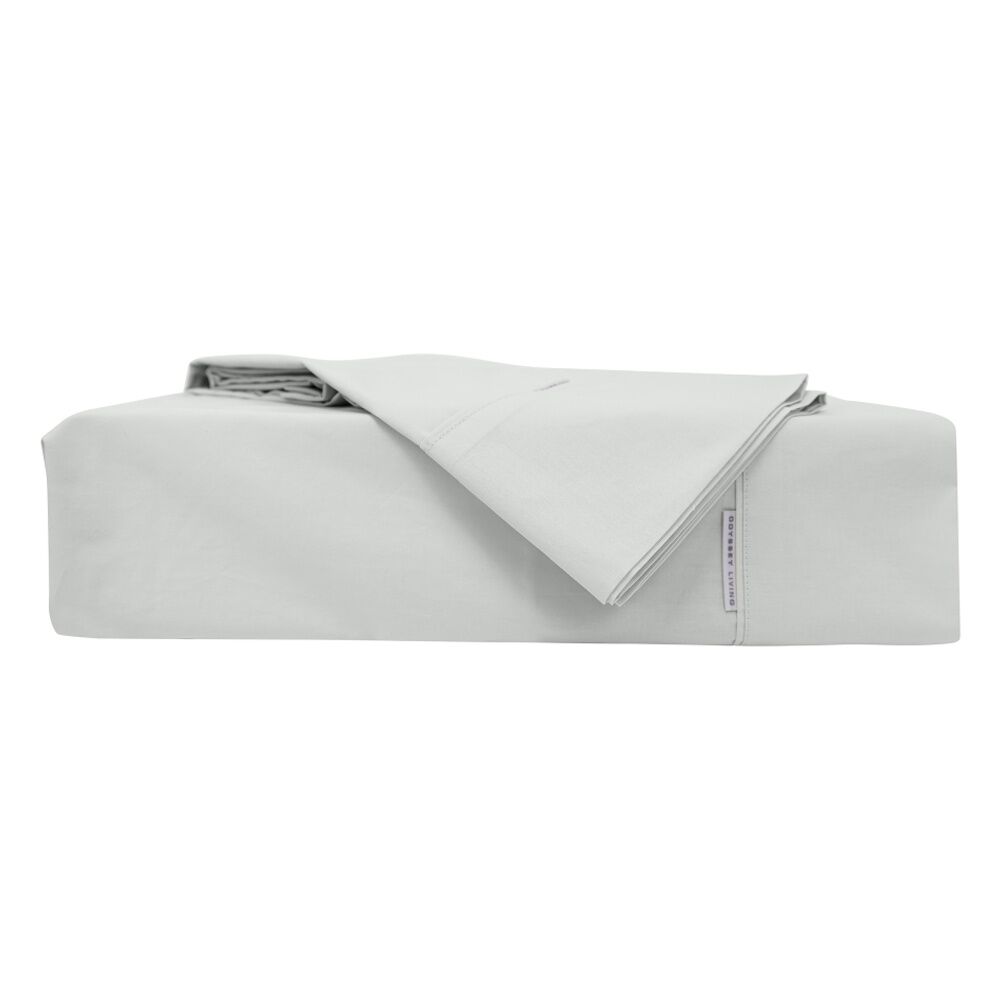 Odyssey Living Breathe Cotton Home Bedding Sheet Set Pewter