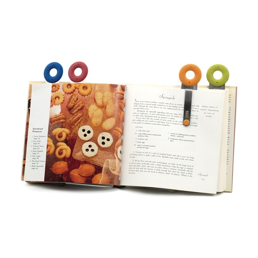 4pc R.S.V.P. Cook Mark Cooking Book Novelty Bookmark Set Multicolour