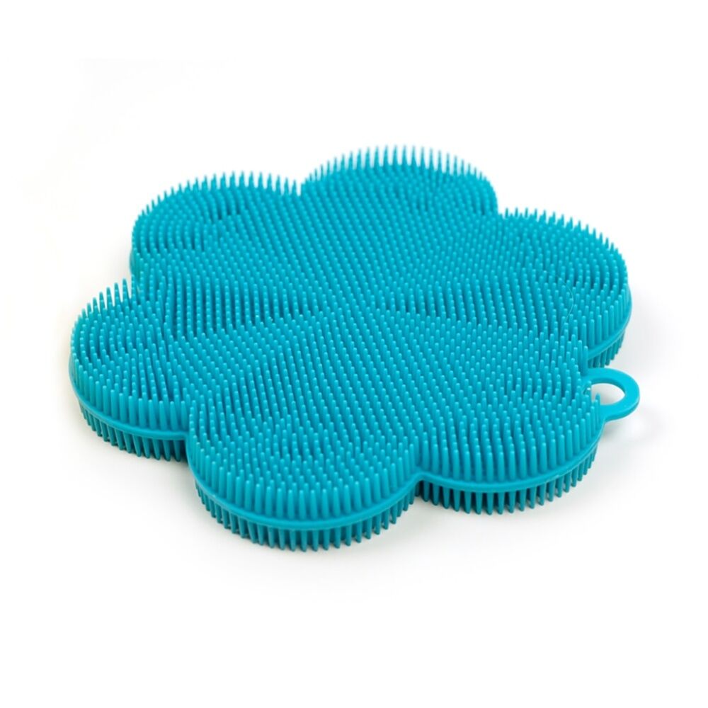 3PK R.S.V.P. Silicone Soft Scrubber Flexible Durable Odour Resistant Turquoise