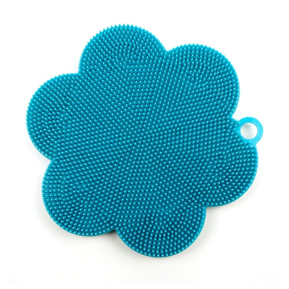 6PK R.S.V.P. Silicone Soft Scrubber Flexible Durable Odour Resistant Turquoise