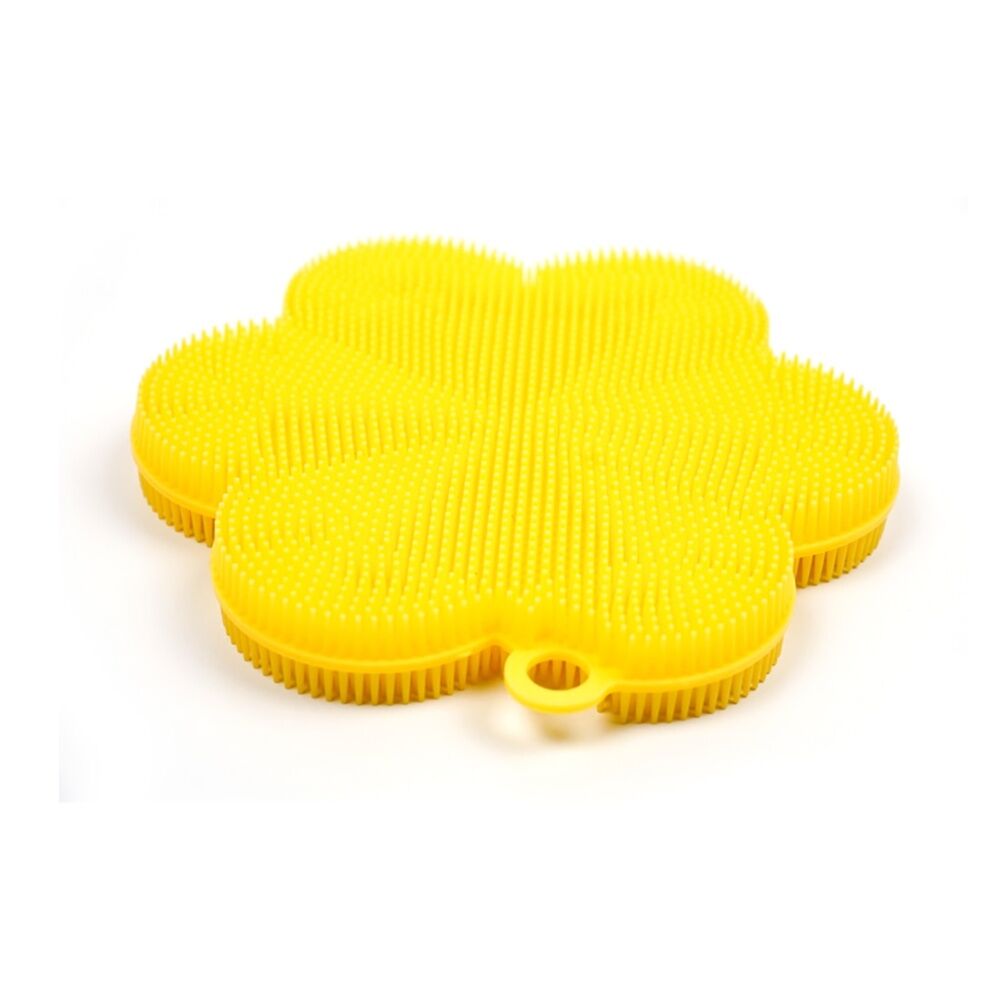 3PK R.S.V.P. Silicone Soft Scrubber Flexible Durable Odour Resistant Yellow