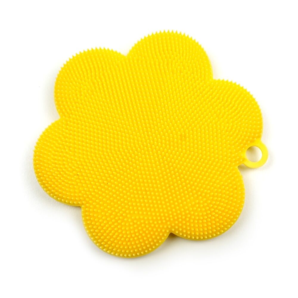 3PK R.S.V.P. Silicone Soft Scrubber Flexible Durable Odour Resistant Yellow