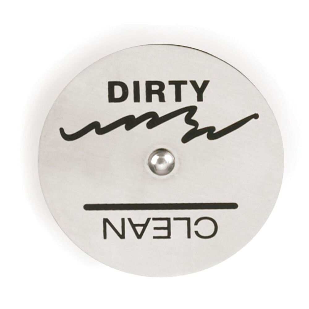 R.S.V.P. Rotating Dishwasher Magnet Stainless Steel Brushed Finish 5.5cm