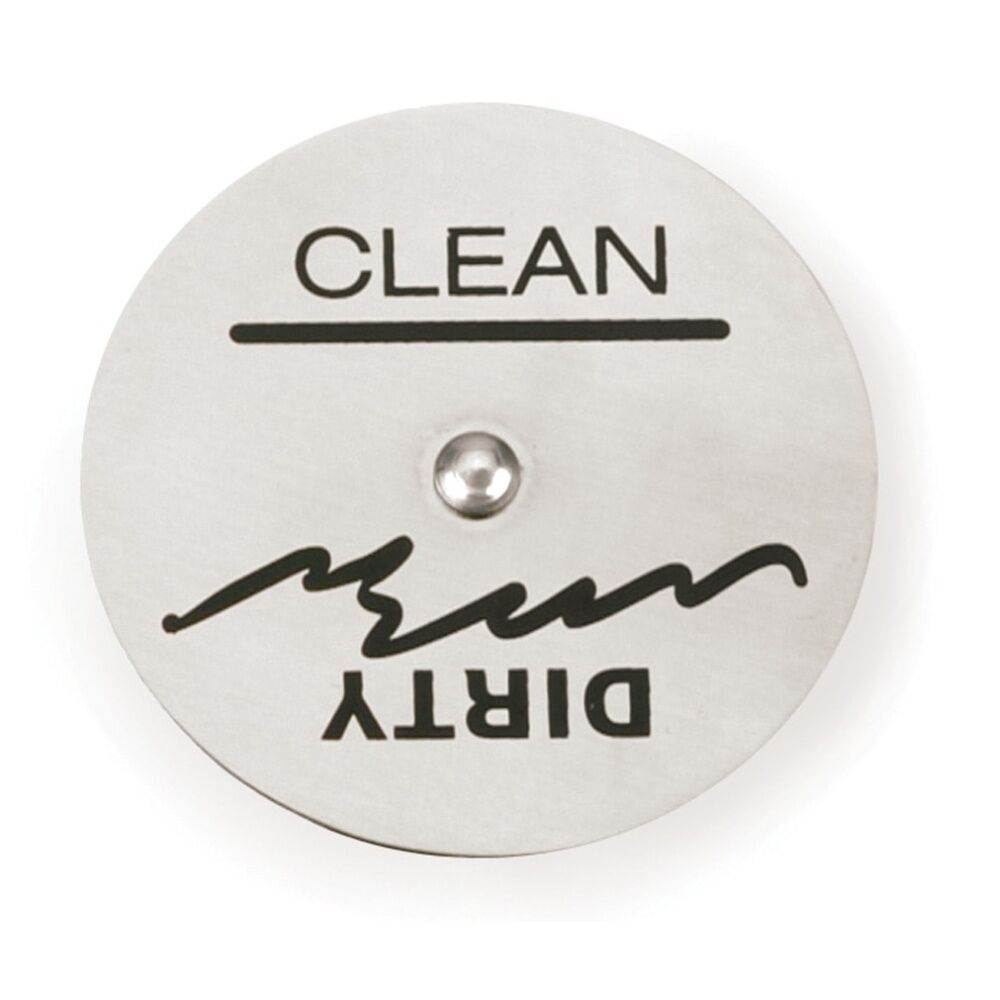 R.S.V.P. Rotating Dishwasher Magnet Stainless Steel Brushed Finish 5.5cm
