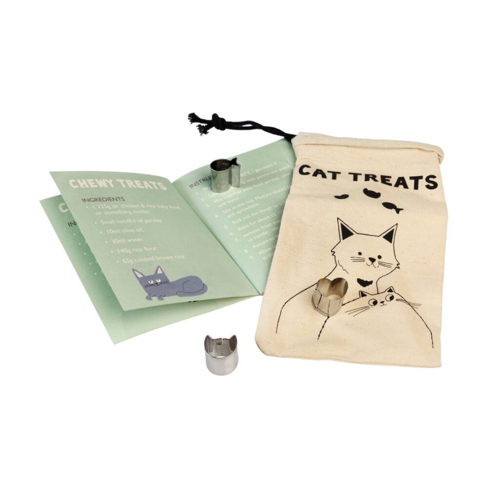 Rex London Make Your Own Cat Treat Kit Cutters Recipe Book Gift Box