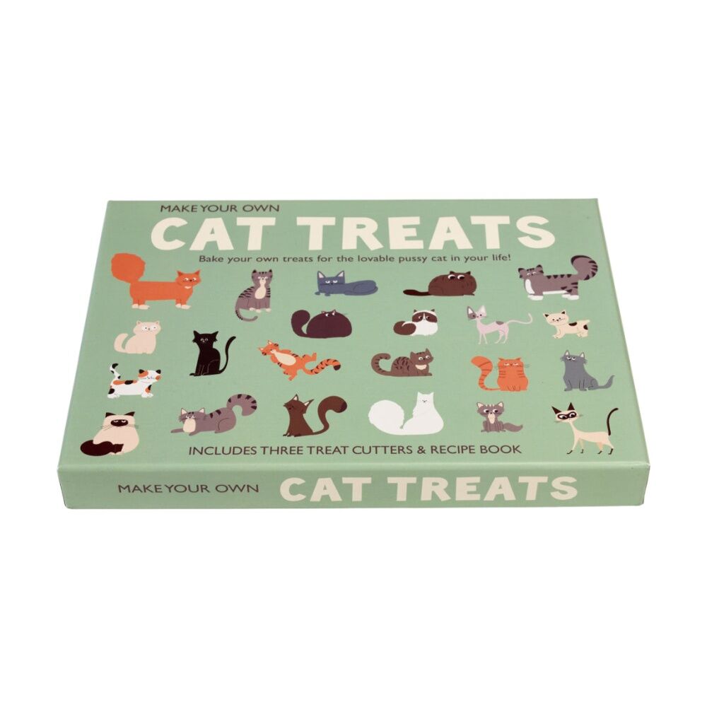 2PK Rex London Make Your Own Cat Treat Kit Cutters Recipe Book Gift Box