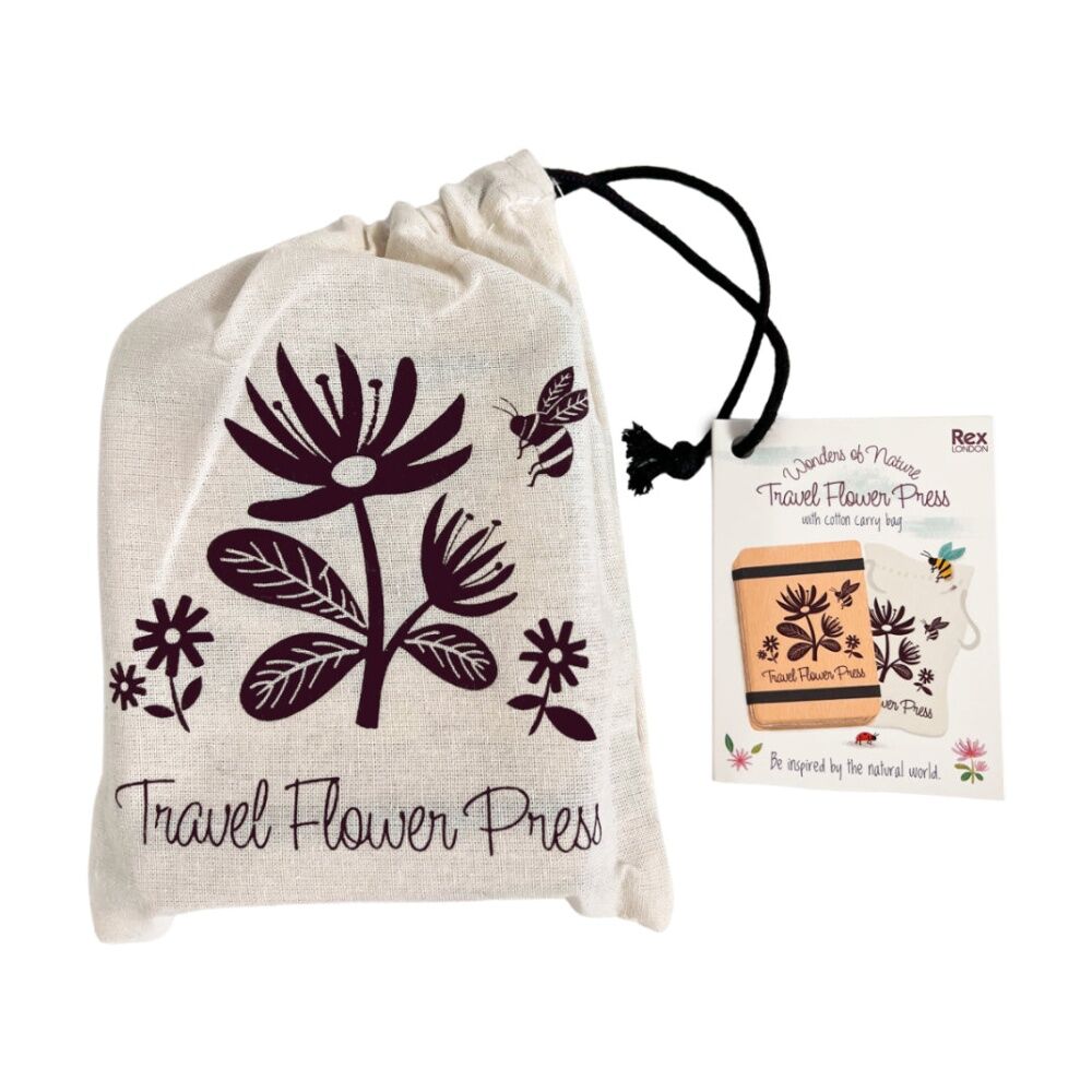 4PK Rex London Compact Travel Flower Press Kit Botanical Creative Craft Activity