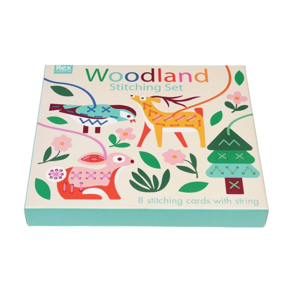 4PK Rex London Kids 6y+ Woodland Stitching Set Creative Craft Sewing Kit