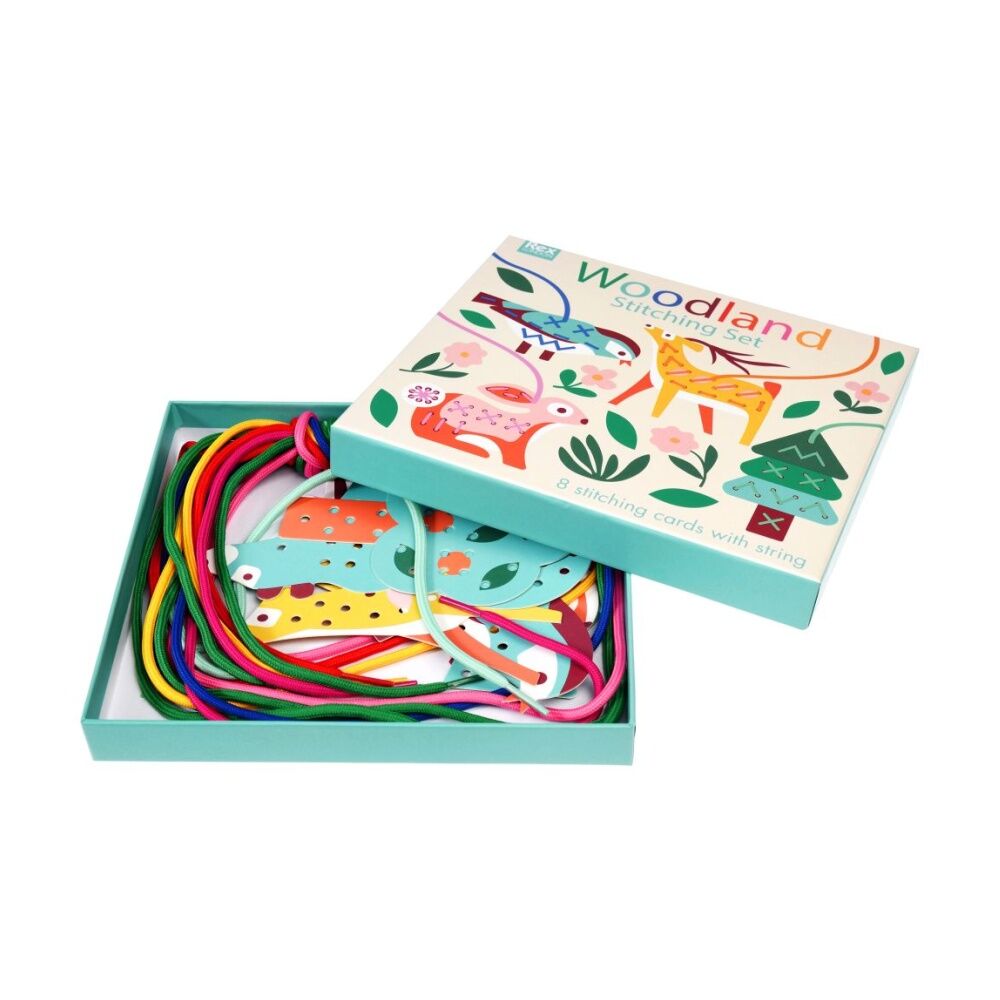 4PK Rex London Kids 6y+ Woodland Stitching Set Creative Craft Sewing Kit