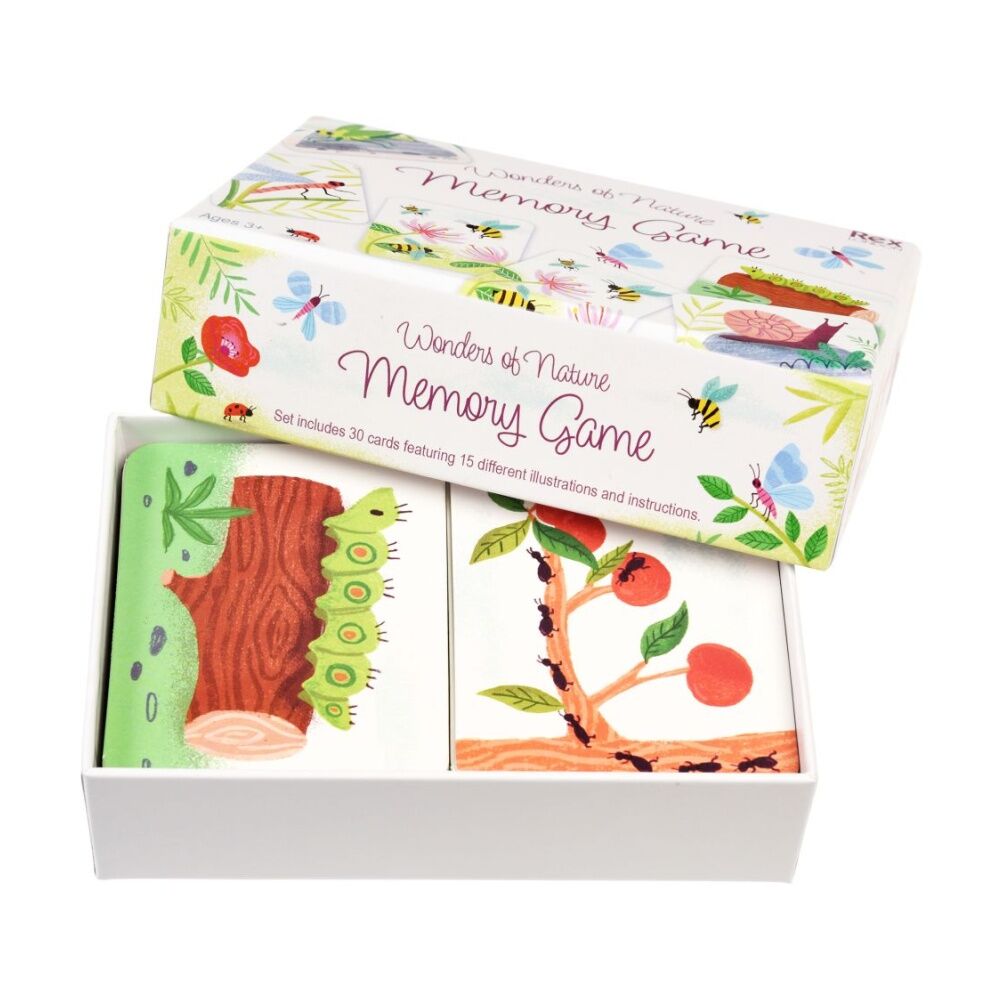 30pc Rex London Memory Card Game Wonders Of Nature Kids Set 3y+