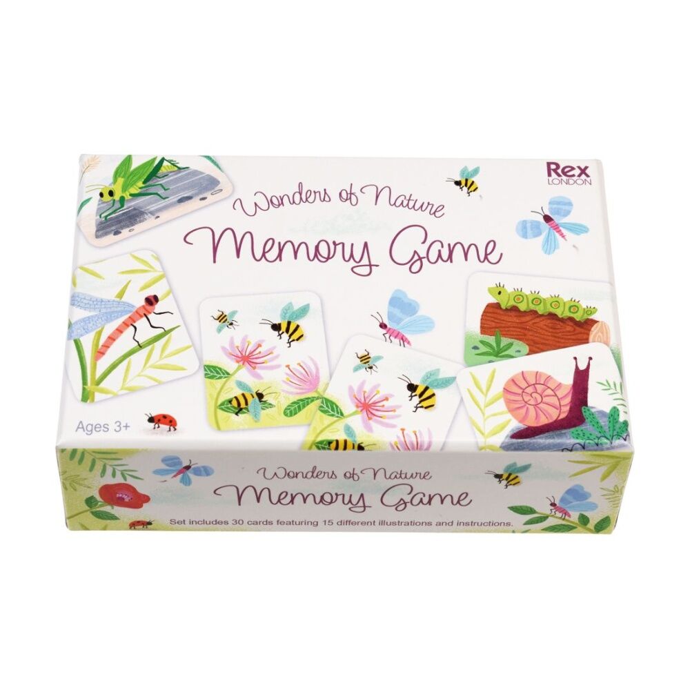 30pc Rex London Memory Card Game Wonders Of Nature Kids Set 3y+