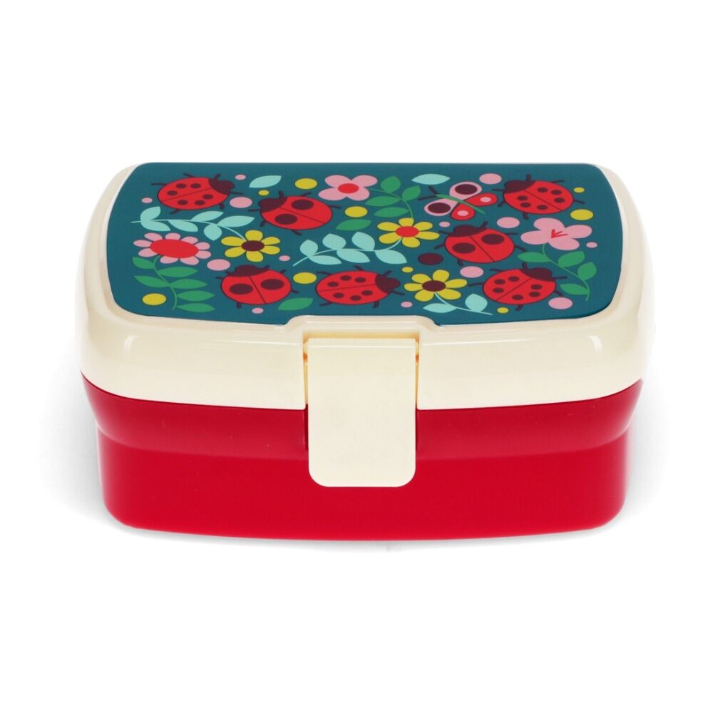 4PK Rex London Lunch Box Ladybird Design Kids Food Storage 3y+ 17x13x7.5cm
