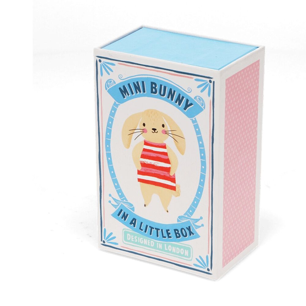 Rex London Mini Bunny In A Little Box Soft Plush Kids Toy 3y+