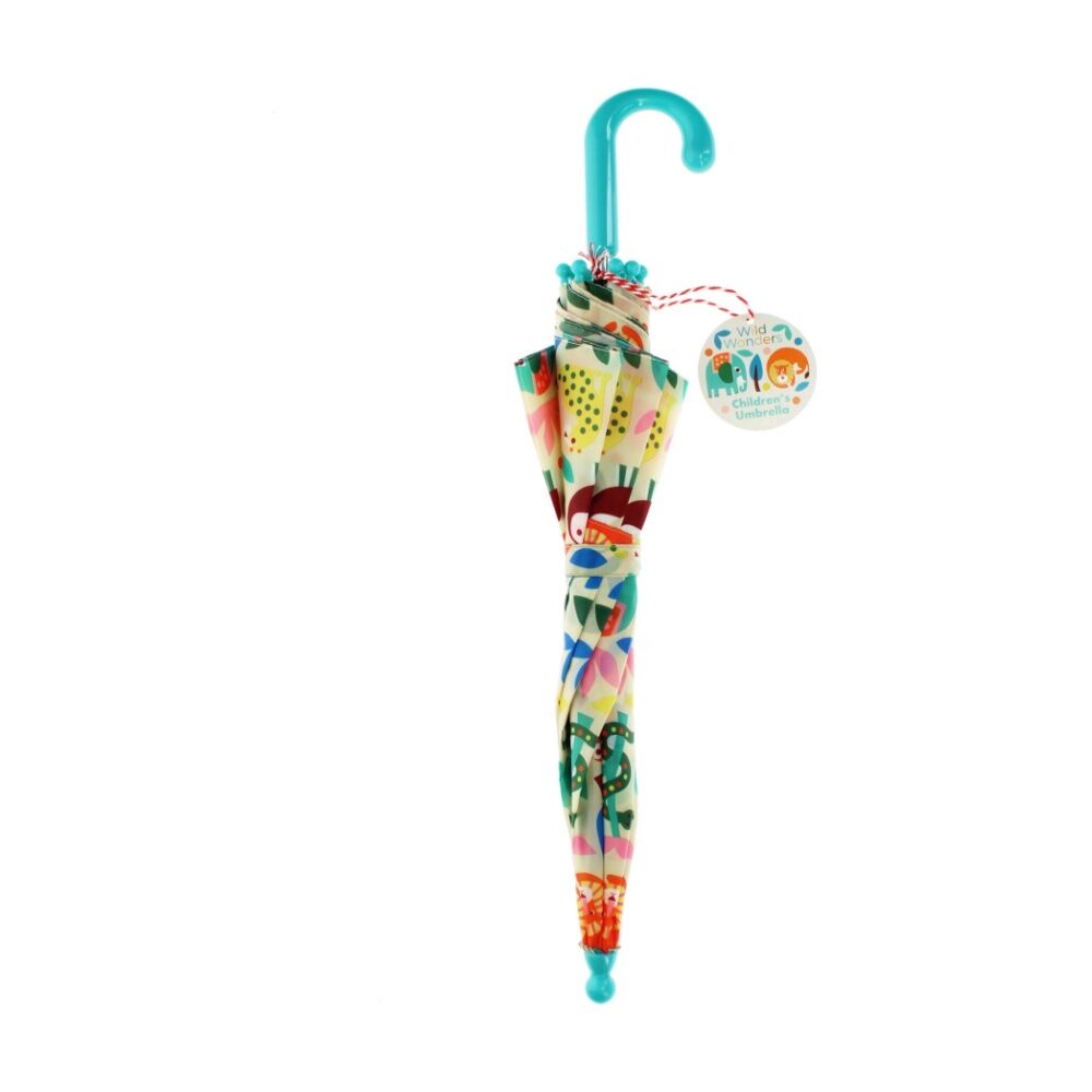 2PK Rex London Child Umbrella Wild Wonders Animal Print Kids 3y+ 65cm Diameter