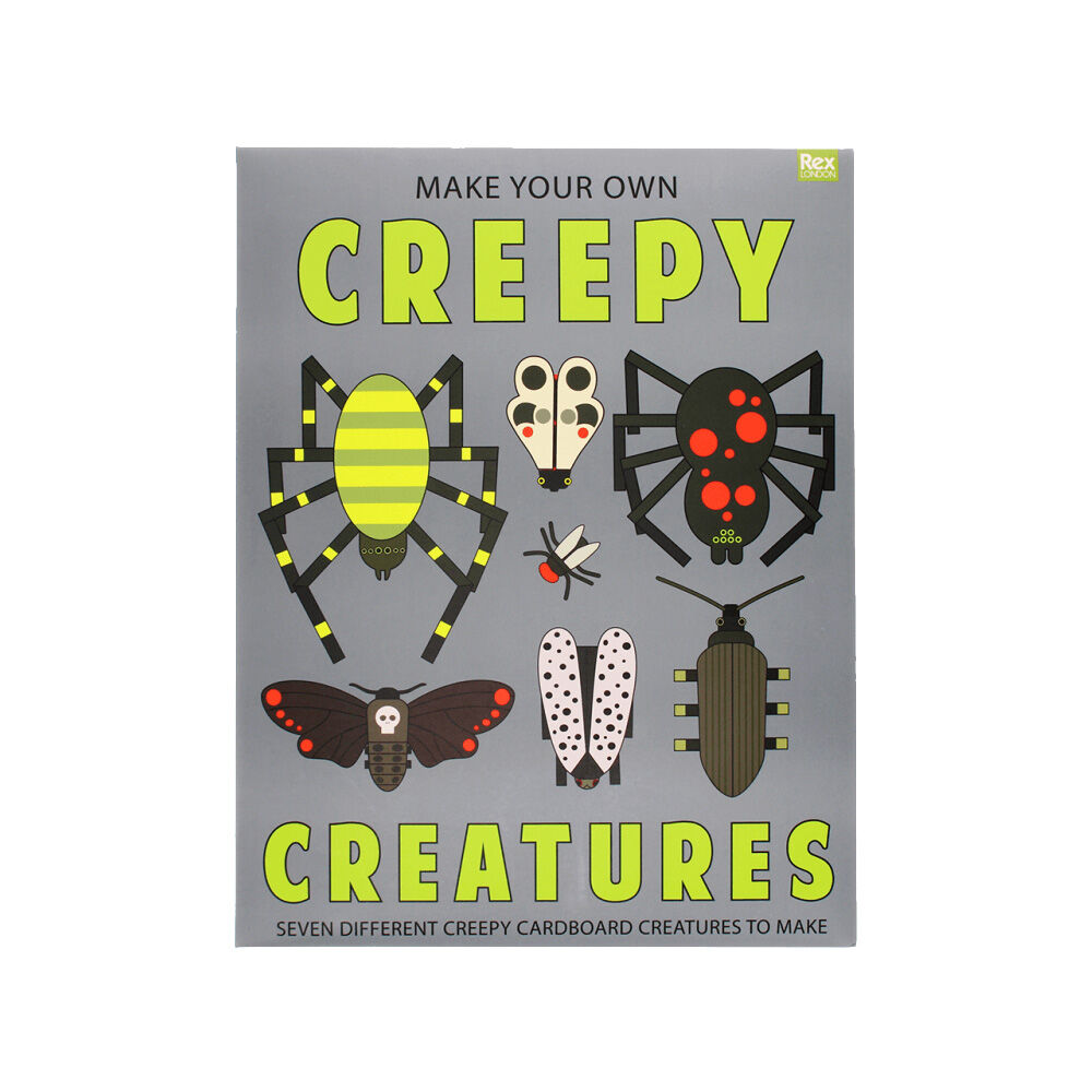 4PK Rex London Kids 5y+ Make Your Own Creepy Creatures Craft Kit Bug Theme