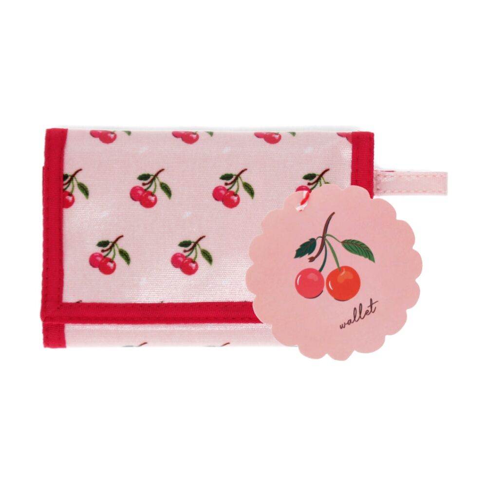 2PK Rex London Kids 3y+ Tri-Fold Child Wallet Little Cherry Design