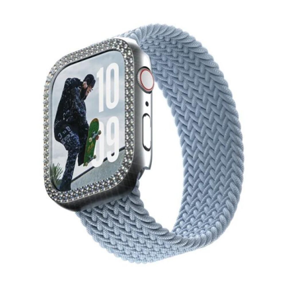 Panzer Safe by Bling Bumper - Apple Watch (41mm) Crystal Protective Case Silver