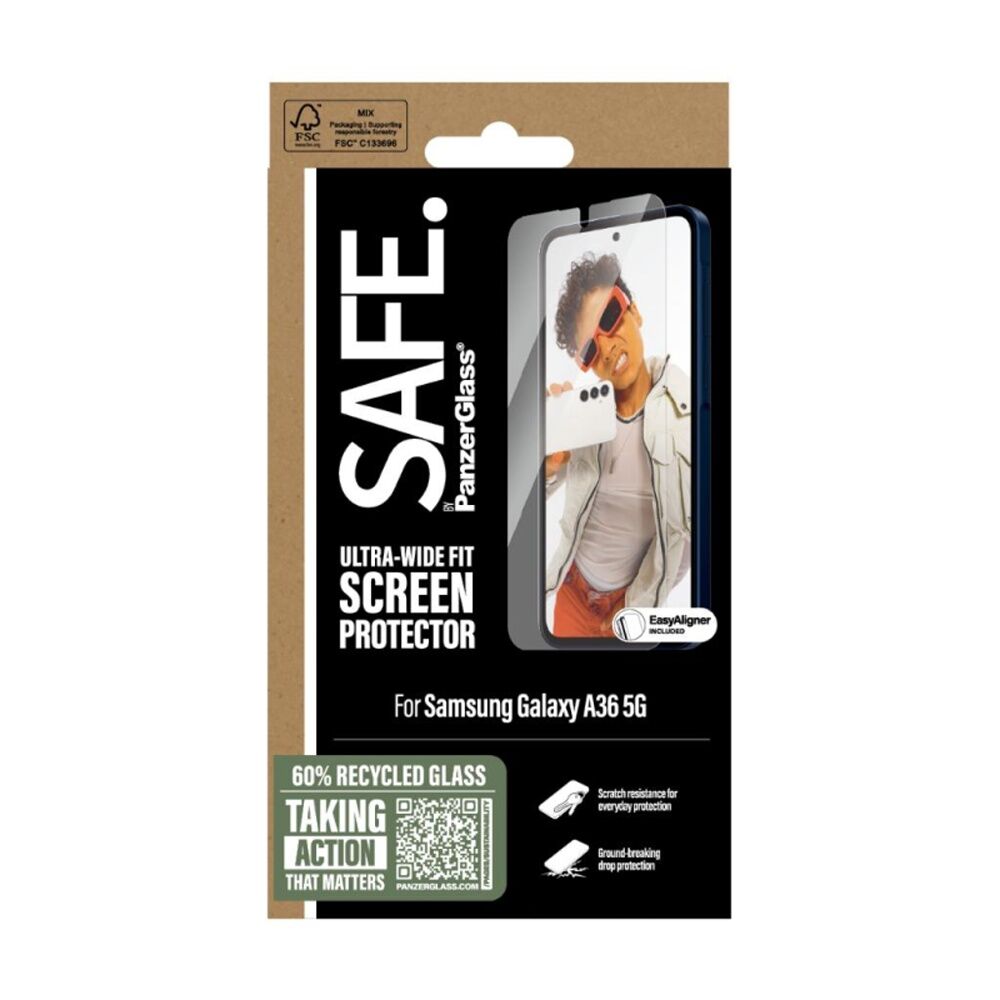 Panzer SAFE by UtraWide Fit SP - Samsung A36 5G High Definition Clarity Clear