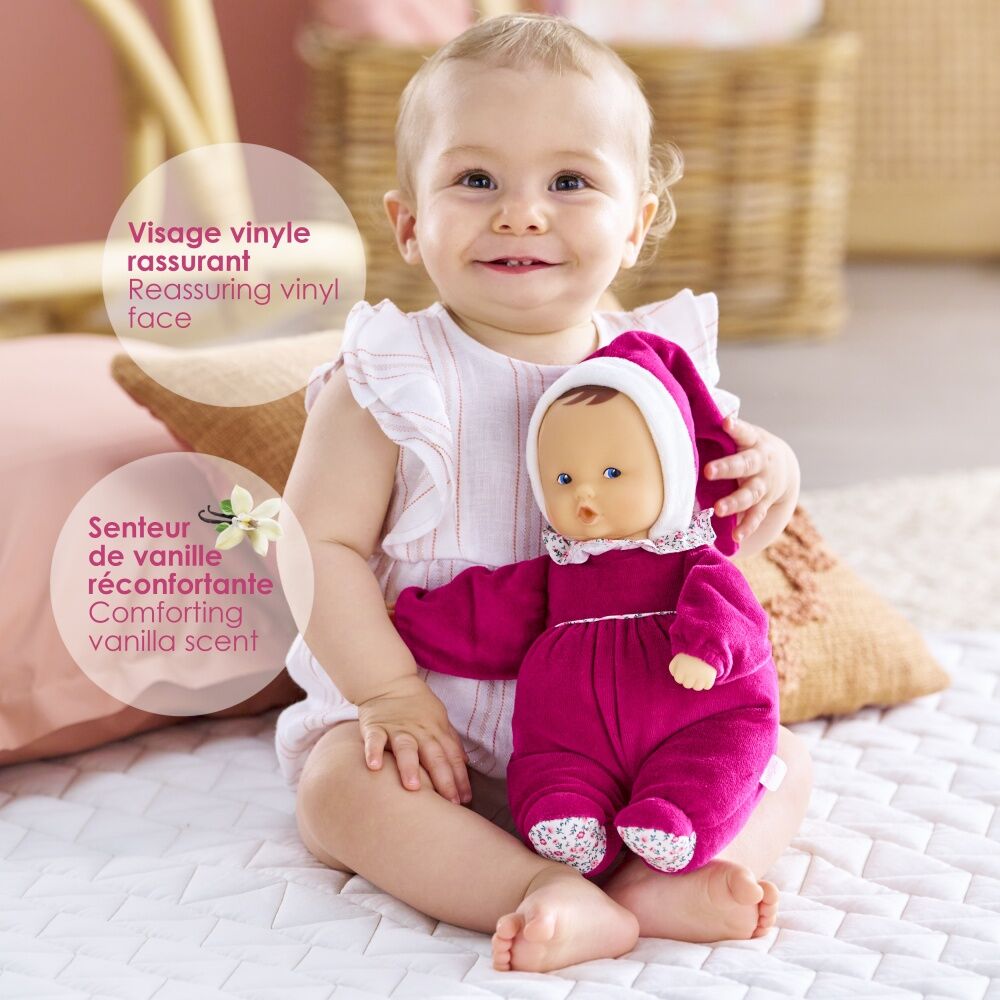 Corolle Mdc Babipouce Pink Grenadine Soft Bodied Vanilla Scent Doll 28cm