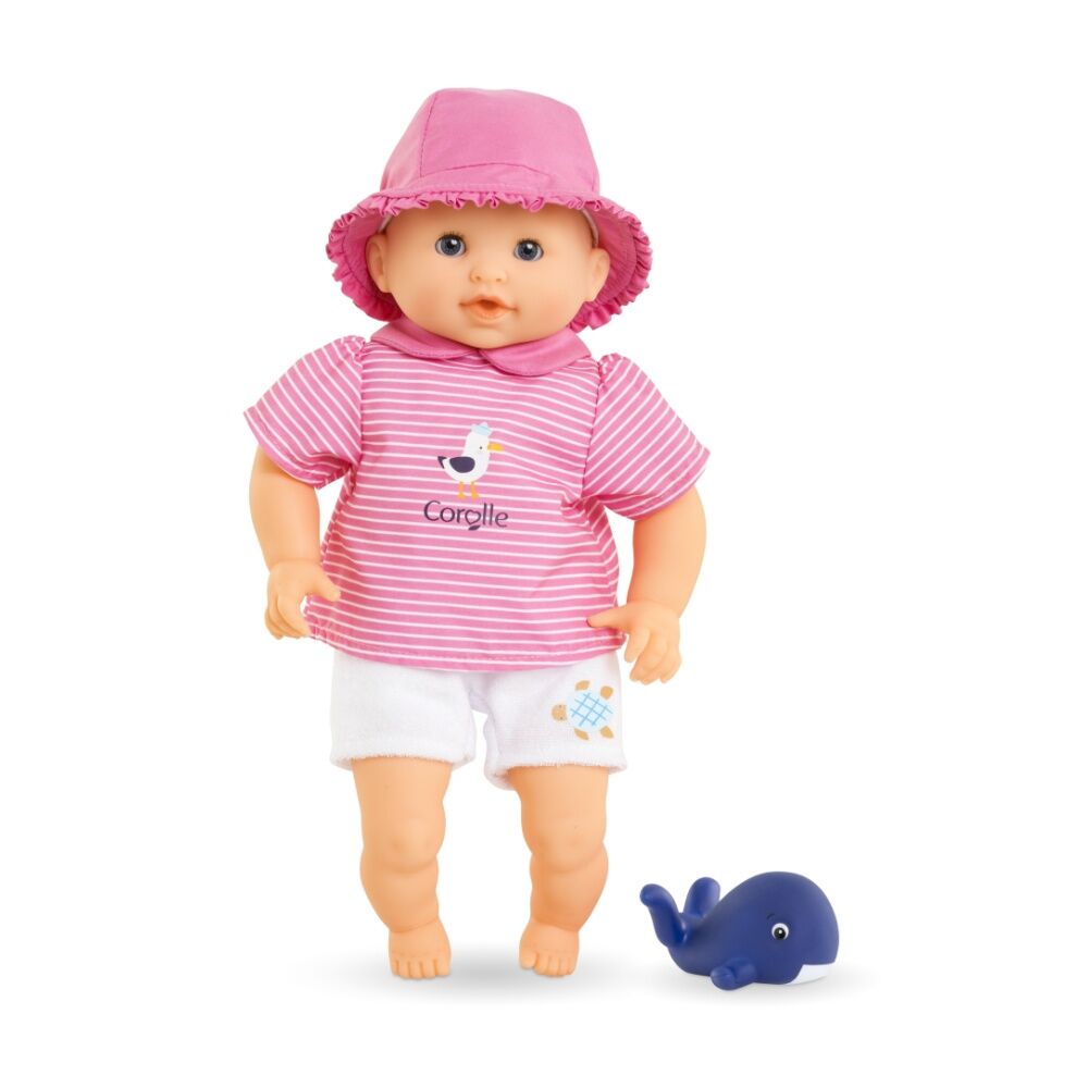 Corolle Mpp Bath Oceane Baby Doll With Toy Vanilla Scent 12in