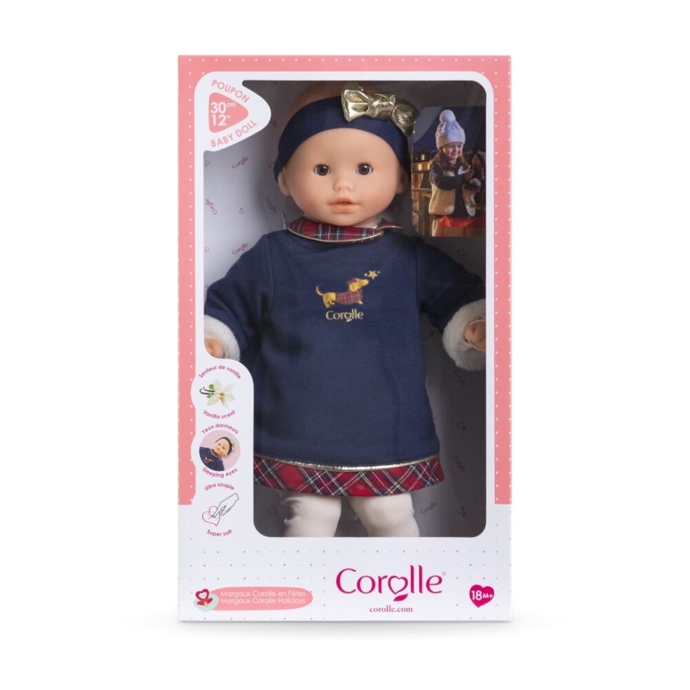 Corolle Mpp Calin Margaux Holidays Baby Doll Vanilla Scented Sleepy 12in
