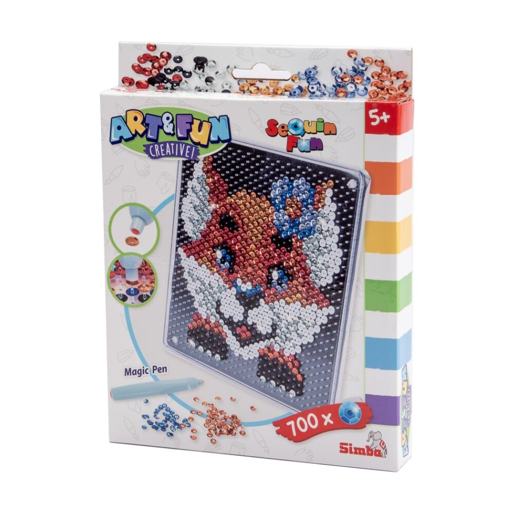 Simba Art & Fun Sequin Fox Craft Kit Glittery Creative Kids 3y+