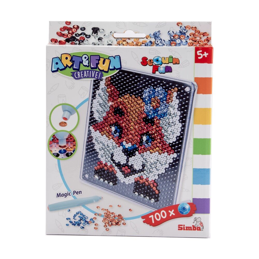 Simba Art & Fun Sequin Fox Craft Kit Glittery Creative Kids 3y+