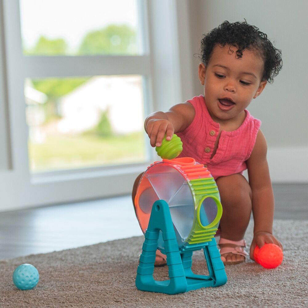 Sassy Baby Wonder Wheel Ball Drop Spinning Toy With Balls 6 Months+ 17cm