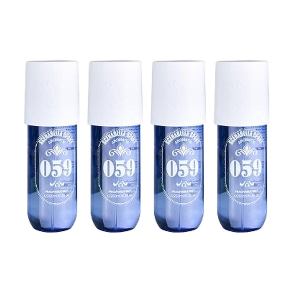 4PK Scenabella Body Spray 59 Fragrance Mist 250mL Plum Amber Sandalwood