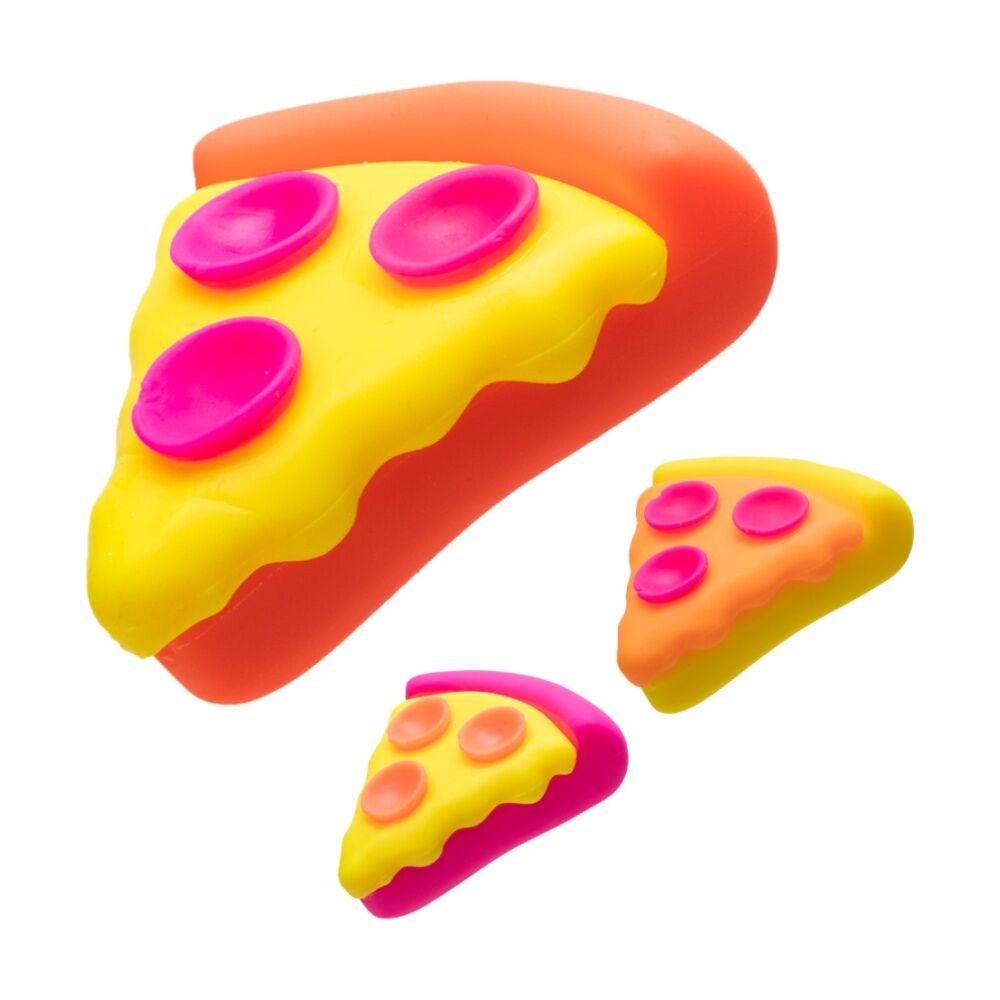 6x Schylling Squeezza Pizza Nee Doh Squishy Stress Relief Kids Toy 3Y+ Assorted
