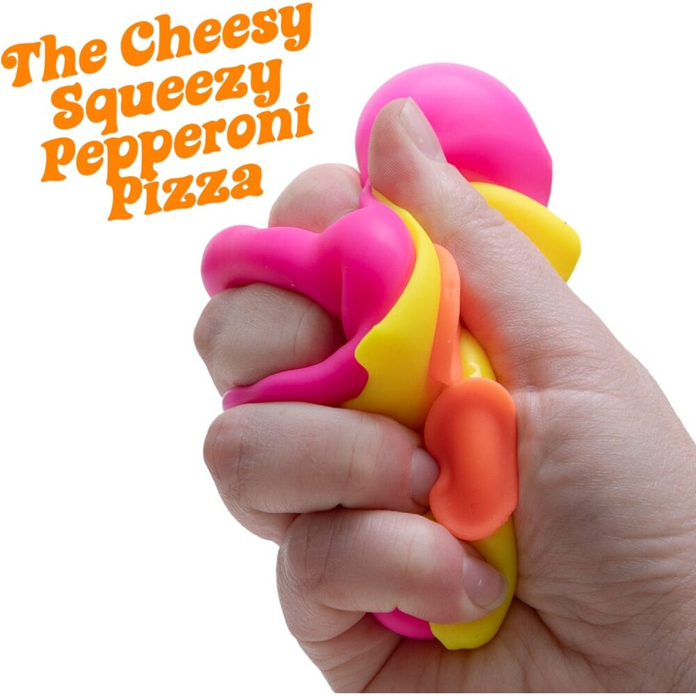 6x Schylling Squeezza Pizza Nee Doh Squishy Stress Relief Kids Toy 3Y+ Assorted