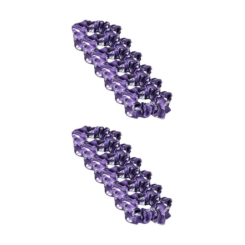 12PK Lifesopeche Womens Hair Tie Accessory Scrunchie Midnight One Size