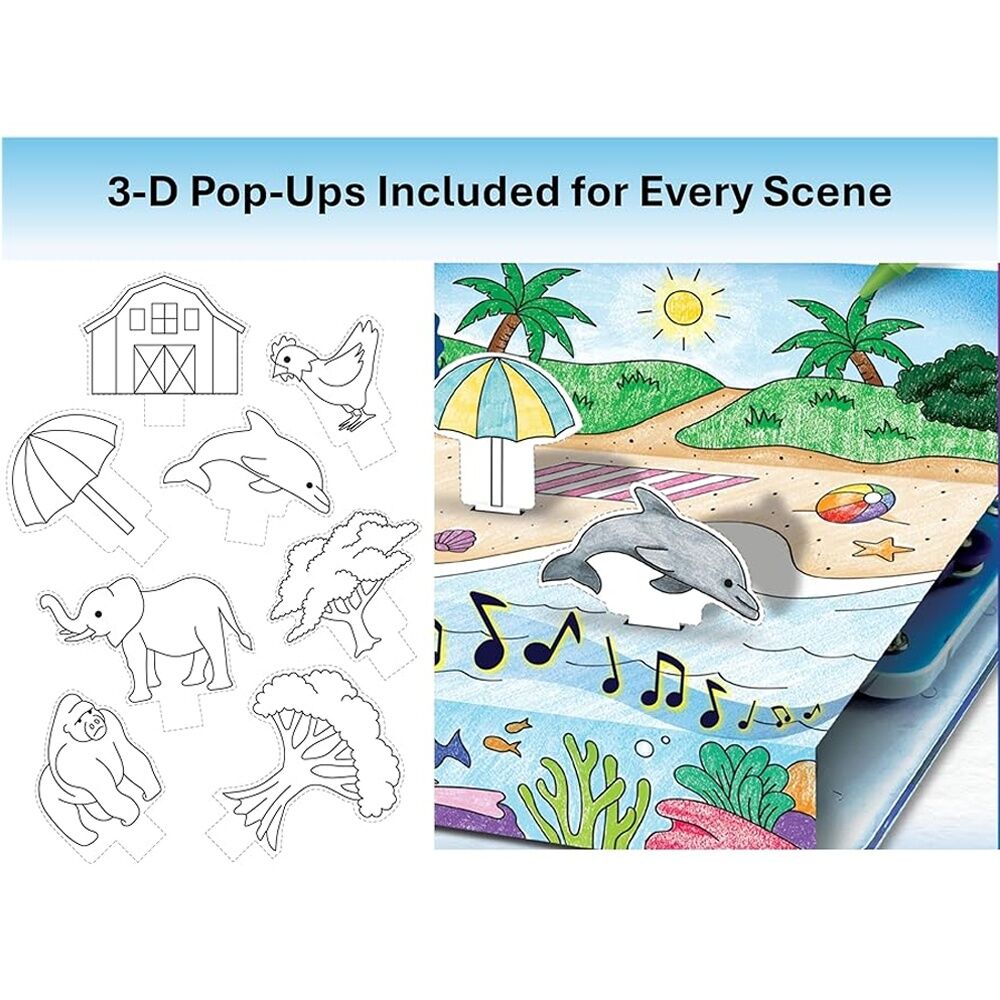 Snap Circuits Snap and Draw STEM Circuit Kit Colouring Kids 4 Plus Interactive Toy Kit.