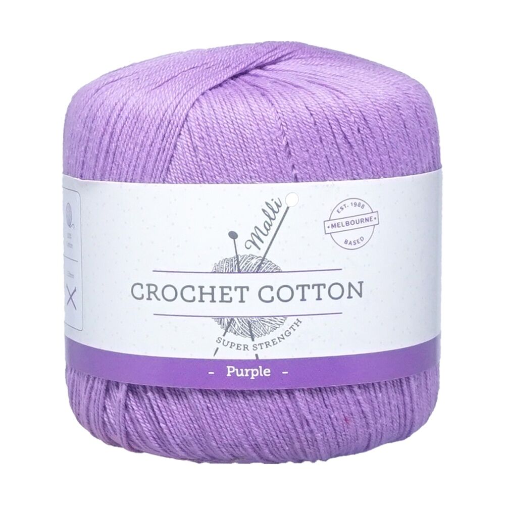 10PK Malli Super Strength Crochet Thread Medium Thickness Yarn Purple