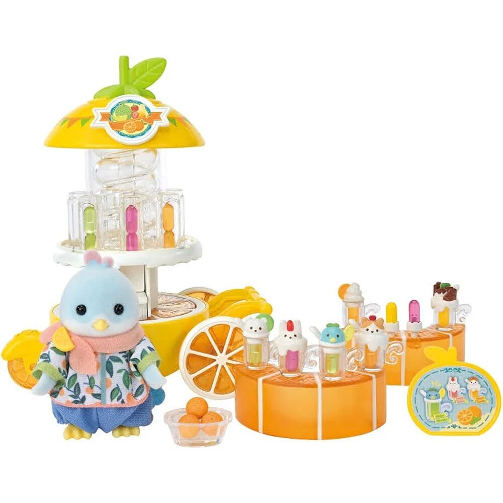 Sylvanian Families Citrus Bird Juice Stand Figurine Playset Kids/Toddler Toy 3y+