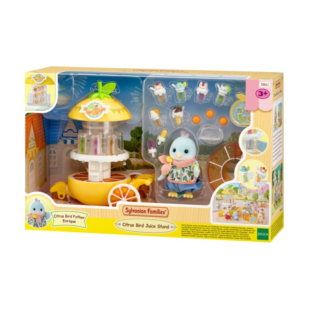 Sylvanian Families Citrus Bird Juice Stand Figurine Playset Kids/Toddler Toy 3y+