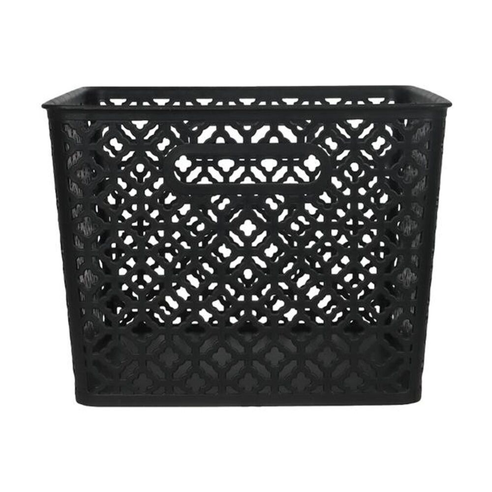 4PK Braz Home Organisation Plastic Batik Storage Basket 35x29x22cm 19L Assorted