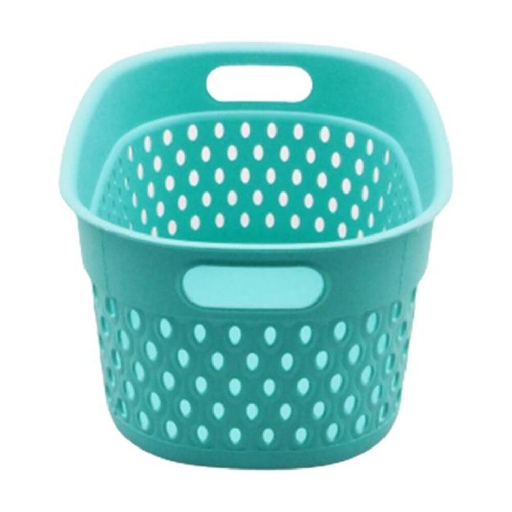 12PK Braz Home Organisation Plastic Storage Belle Basket Rect 23x17x12cm Assrtd