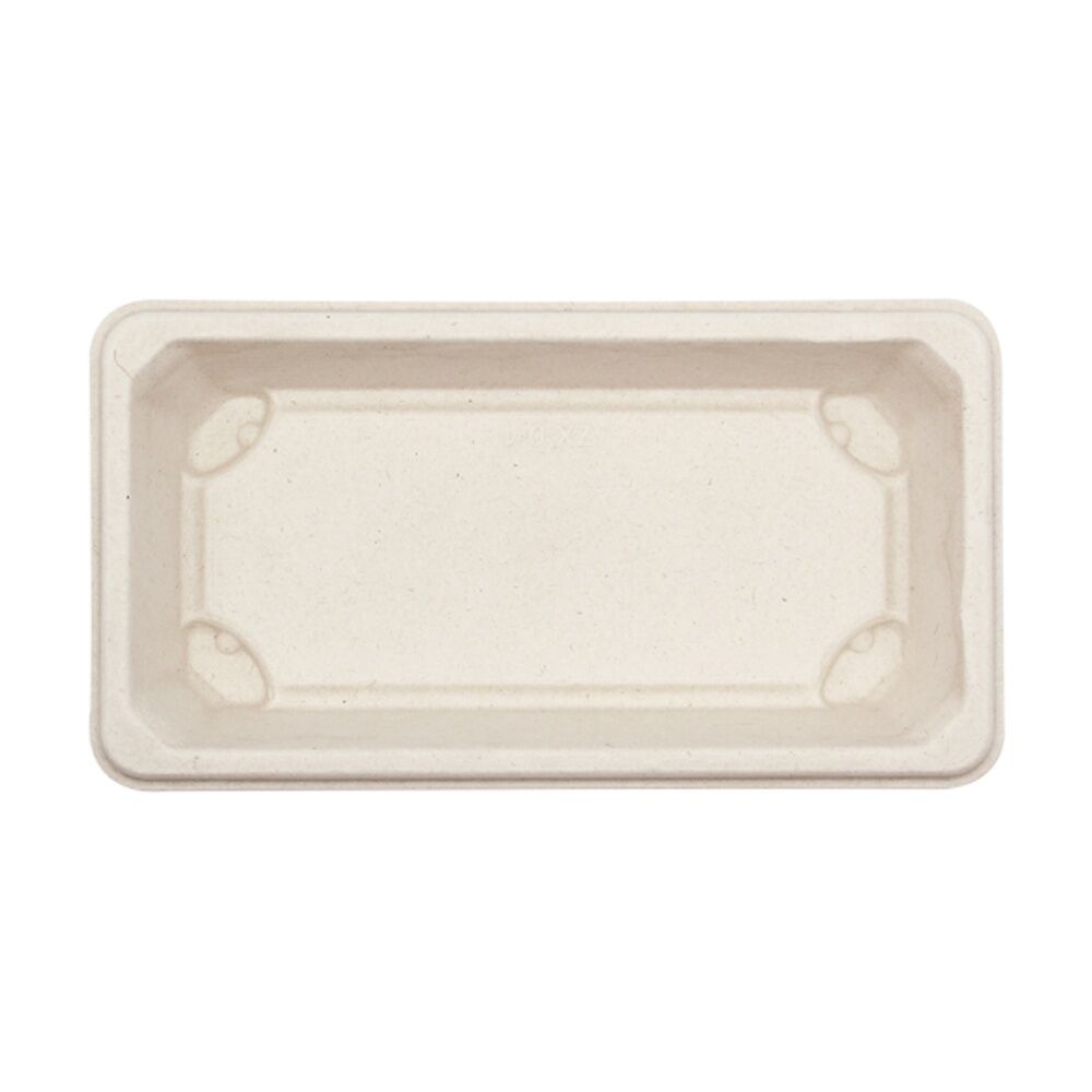 48x 10pc Partyware Earth-Friendly Durable Tray Set 164x89mm Sugar Cane