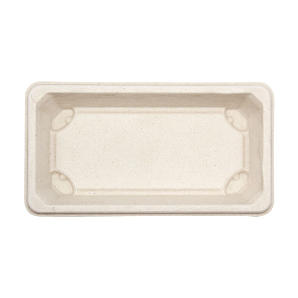 48x 10pc Partyware Earth-Friendly Durable Tray Set 165x115mm Sugar Cane