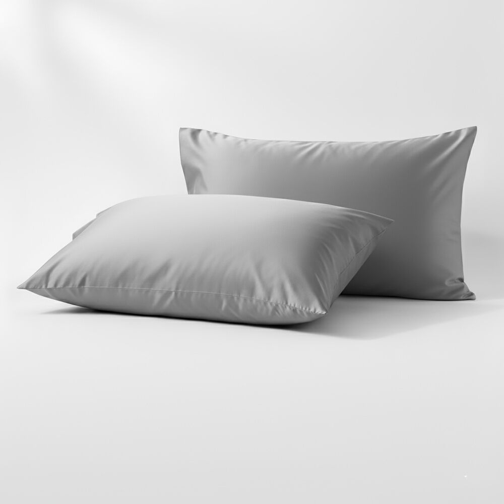Renee Taylor 400TC Egyptian Cotton Sheet Set W/ Pillowcase Light Grey Antarctica Super King